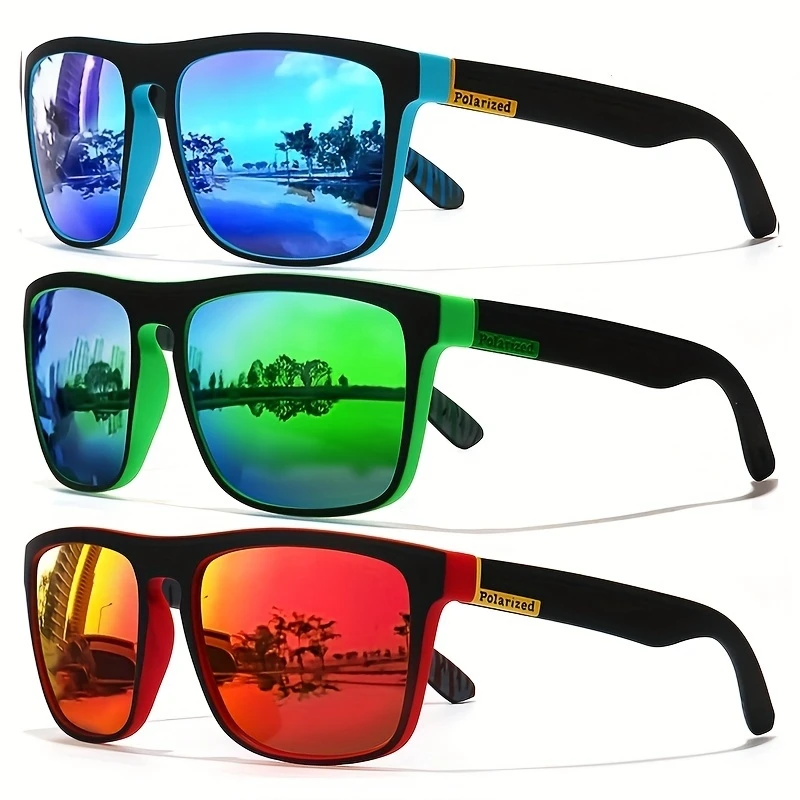 Fishing Sunglasses Polarized - 1/3 adet Vintage Kare Şık Güneş