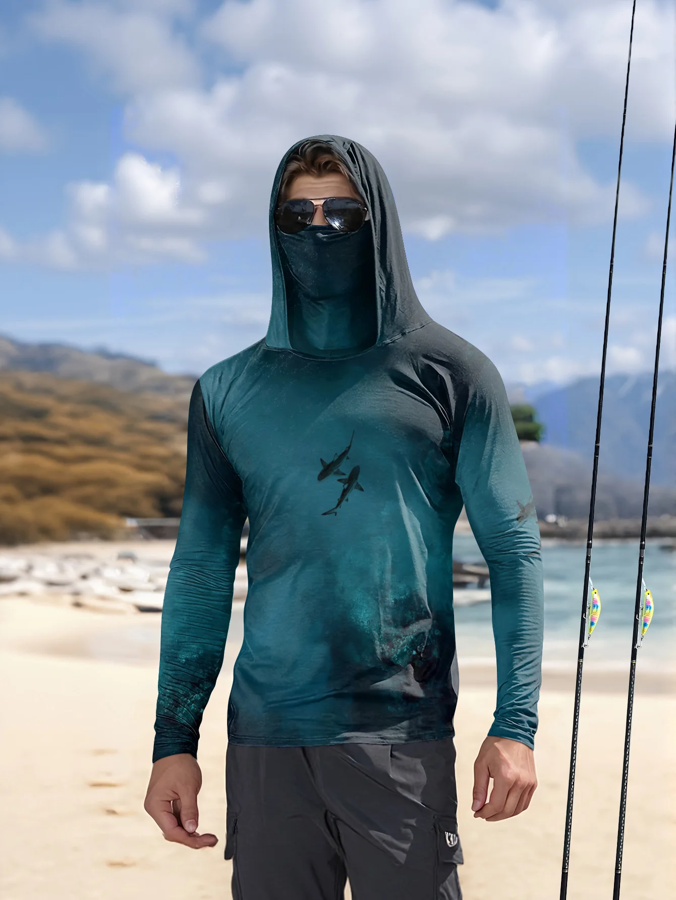 UPF50+ Erkek Balıkçı Kapüşonlu - Fishing Mask Sun Protection incelemesi ve fiyatı