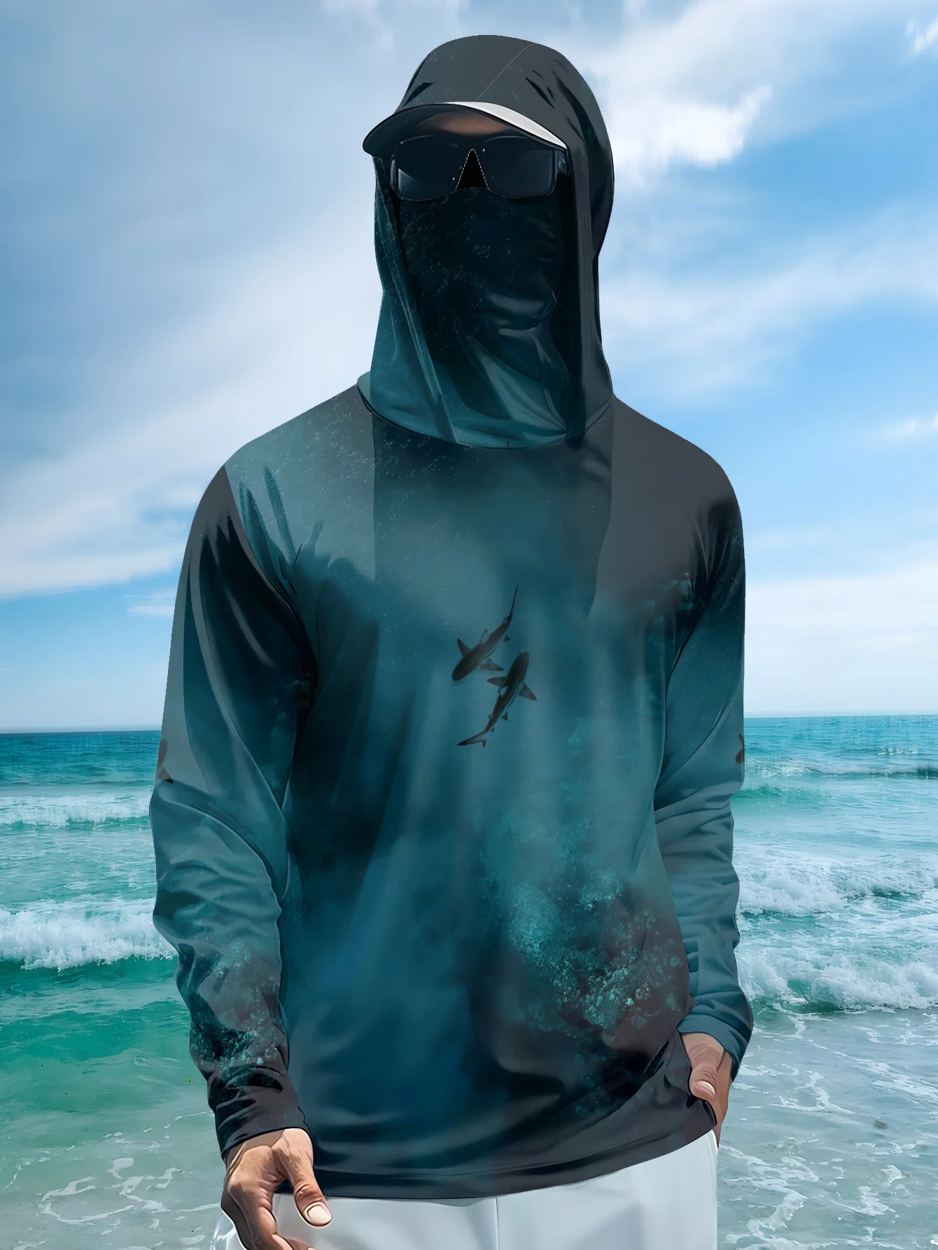 UPF50+ Erkek Balıkçı Kapüşonlu - Fishing Mask Sun Protection incelemesi ve fiyatı