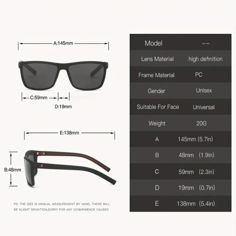 1/2 adet güneş gözlüğü, erkek  - Fishing Sunglasses Polarized incelemesi ve fiyatı