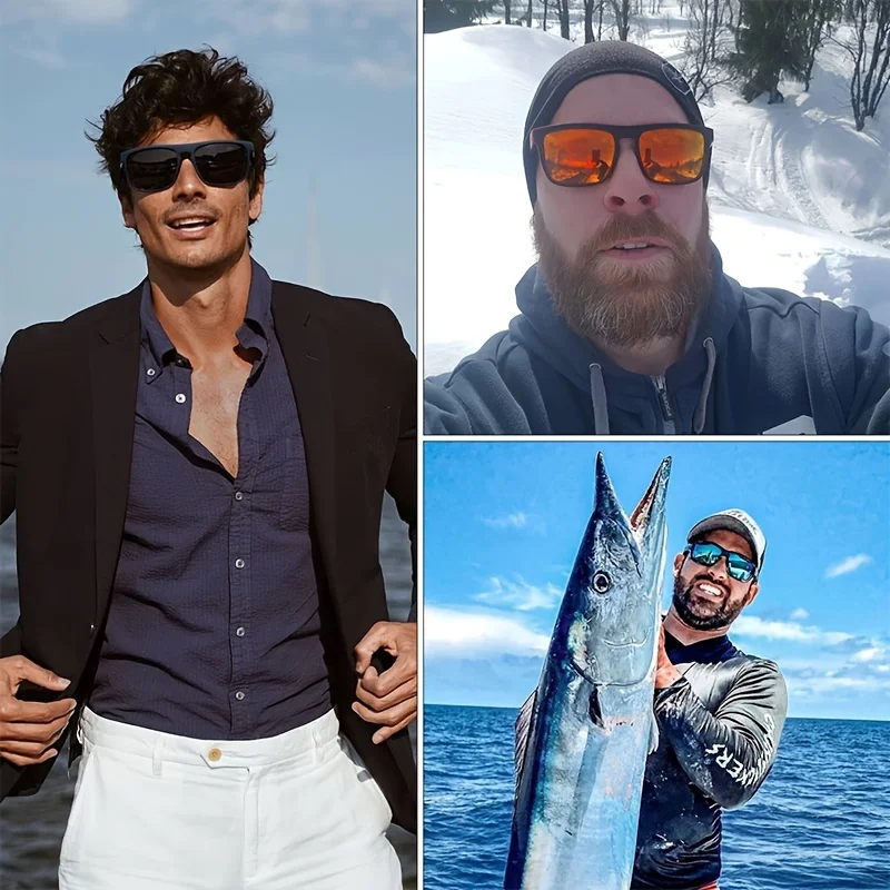 1/3 adet Vintage Kare Şık Güne - Fishing Sunglasses Polarized incelemesi ve fiyatı